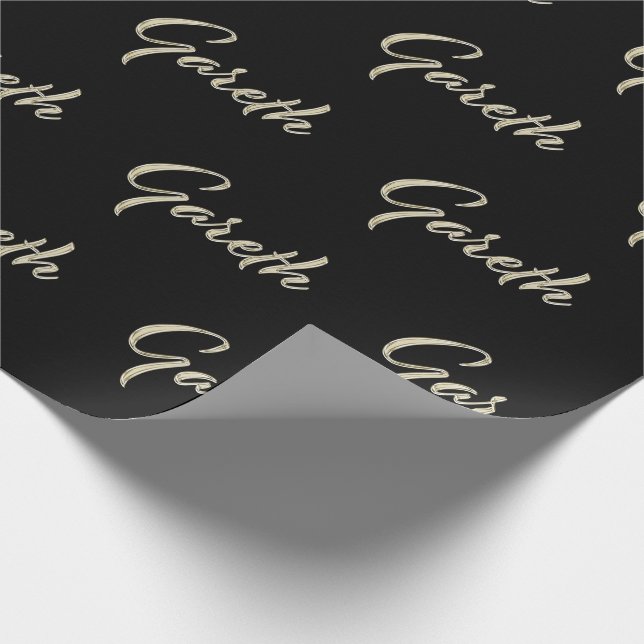 Gareth First name name of edles gift paper (Corner)