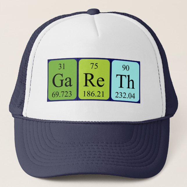 Gareth periodic table name hat (Front)