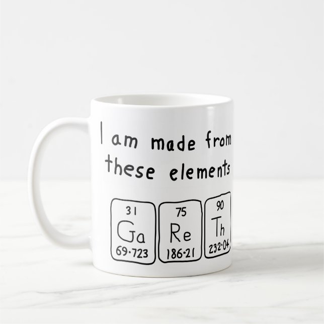 Gareth periodic table name mug (Left)