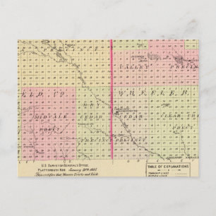 Garfield and Wheeler County, Nebraska Postcard
