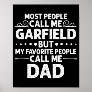 GARFIELD Gift Name Fun Father's Day Personalised M Poster