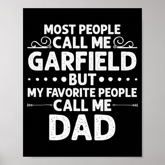 GARFIELD Gift Name Fun Father's Day Personalised M Poster (Front)