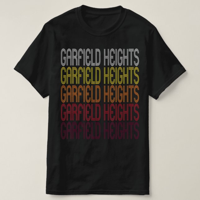 Garfield Heights, OH  Vintage Style Ohio  T-Shirt (Design Front)