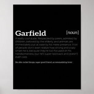 Garfield is a Cool Dude  Fun Compliment  Poster