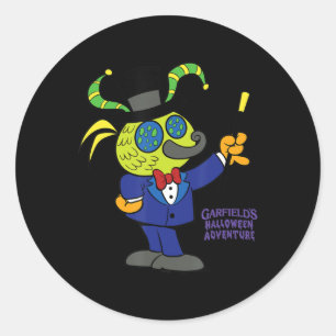 Garfield The Fly Halloween  Classic Round Sticker
