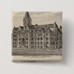 Garfield University, Kansas 15 Cm Square Badge