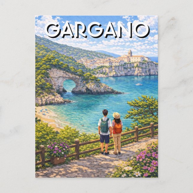 Gargano Peninsula Italy Postcard (Front)
