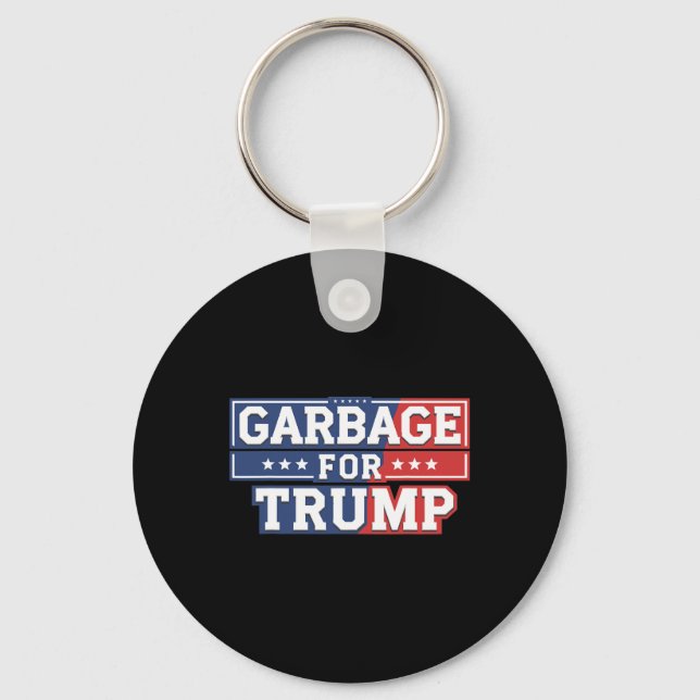 Garge For Trump 2024 Make American Great Again Tee Key Ring (Front)