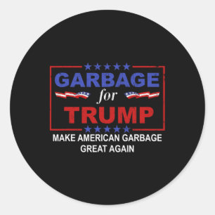 Garge For Trump Make American Garge Great Again 4  Classic Round Sticker