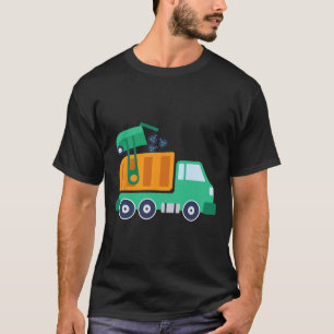 Garge Truck Waste Recycle Trash Collector Earth Da T-Shirt