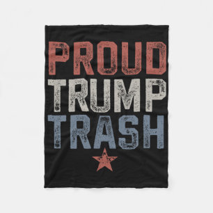 Garge Trump Trash Trump 2024 Vintage Proud Trump T Fleece Blanket