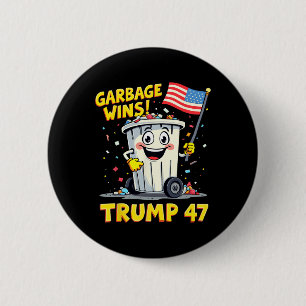 Garge Wins Trump 47 Team Garge For Trump 2024 Elec 6 Cm Round Badge
