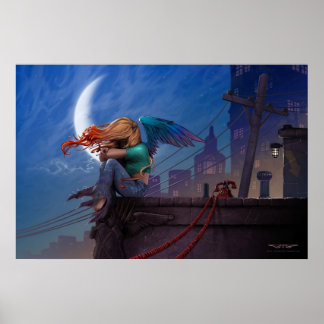 Gargoyle by J. Matthew Root Poster