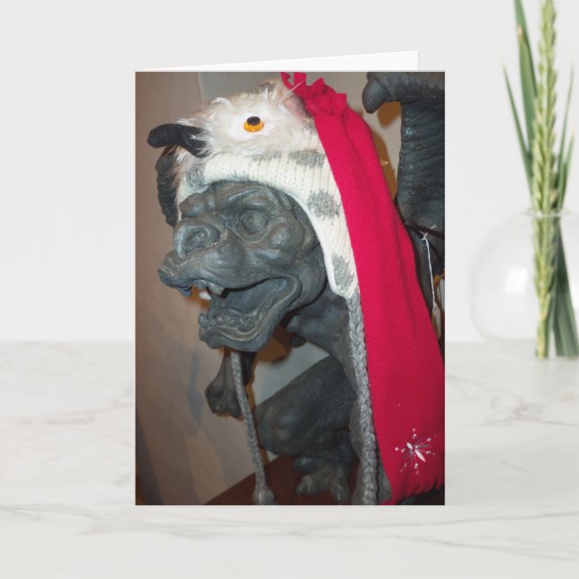 Gargoyle Christmas Card (Front)