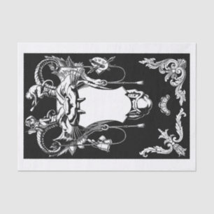 Gargoyle classic art decoupage tissue paper