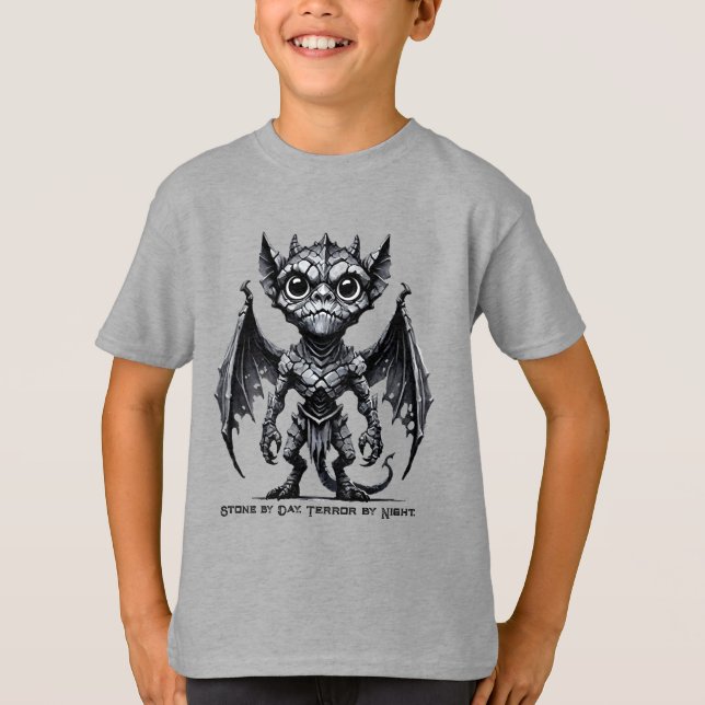 Gargoyle Demon Stone Magnet T-Shirt (Front)