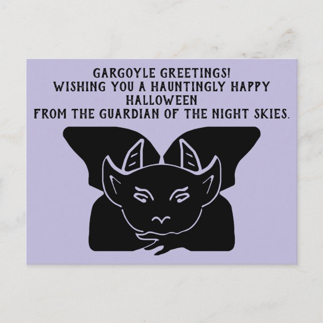 Gargoyle Greetings Postcard (Front)
