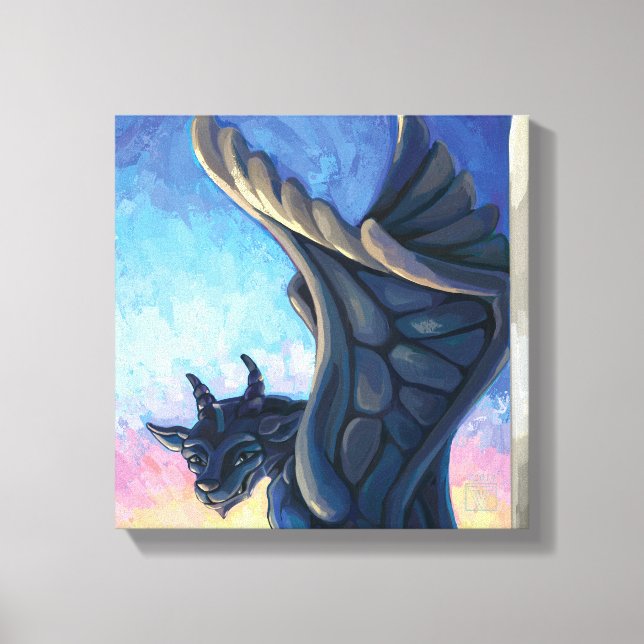 Gargoyle Guardian Canvas Print (Front)
