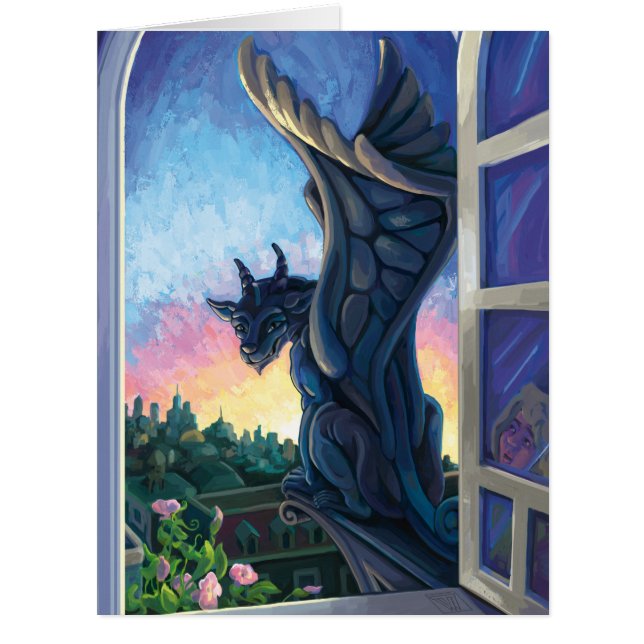 Gargoyle Guardian Fantasy Art (Front)