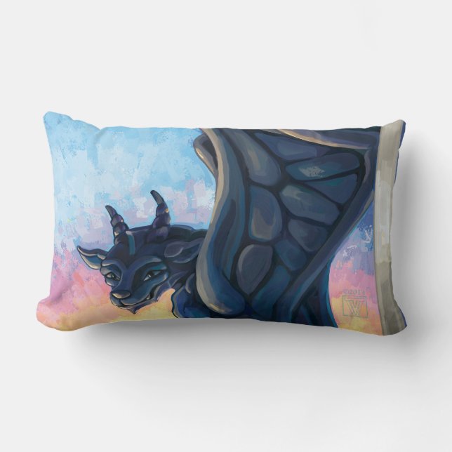 Gargoyle Guardian Lumbar Cushion (Front)