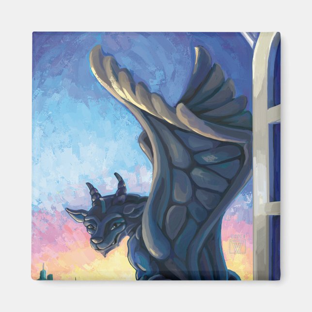 Gargoyle Guardian Magnet (Front)
