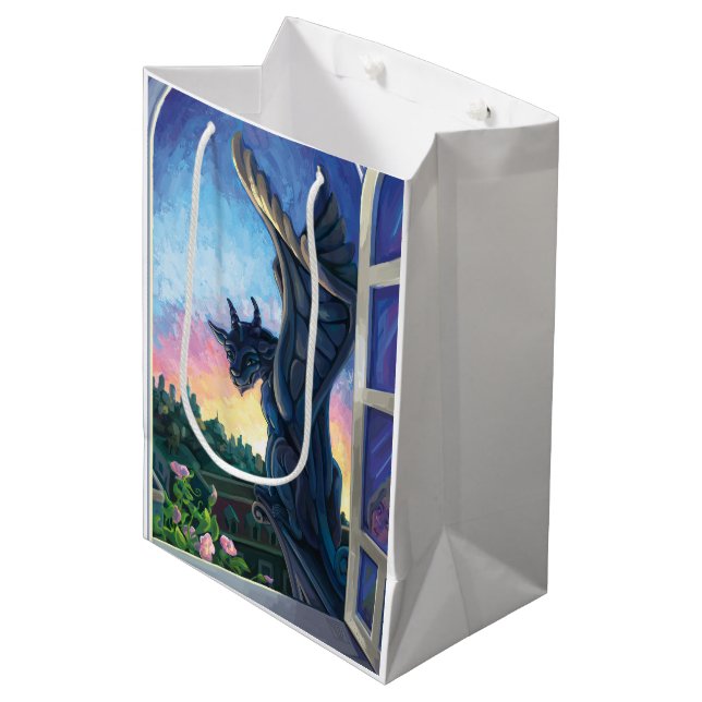 Gargoyle Guardian Medium Gift Bag (Front Angled)
