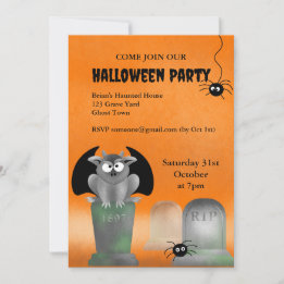 Gargoyle Halloween Party Invitation