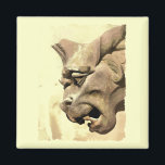 GARGOYLE MAGNET<br><div class="desc">A fine example of Gothic architecture from a cathedral. A watercolor of a stone gargoyle from the mediaeval period  here in England UK.</div>