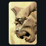 GARGOYLE MAGNET<br><div class="desc">A fine example of Gothic architecture from a cathedral. A watercolor of a stone gargoyle from the mediaeval period  here in England UK.</div>
