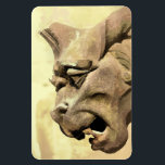GARGOYLE MAGNET<br><div class="desc">A fine example of Gothic architecture from a cathedral. A watercolor of a stone gargoyle from the mediaeval period  here in England UK.</div>