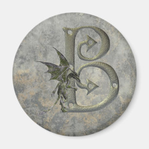 Gargoyle Monogram B Magnet