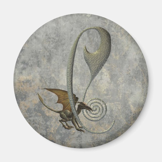 Gargoyle Monogram C Magnet (Front)