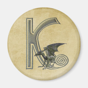 Gargoyle Monogram K Magnet