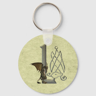 Gargoyle Monogram L Key Ring
