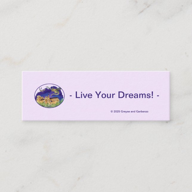 Gargoyle Notre Dame-Paris Dreams Bookmarks (Bulk)  Mini Business Card (Front)