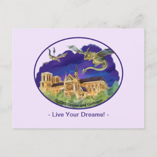 Gargoyle Notre Dame - Paris Dreams Postcard