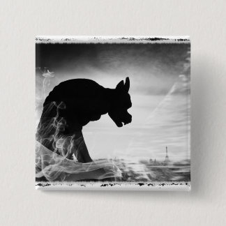 GARGOYLE NOTRE DAME PARIS FRANCE 15 CM SQUARE BADGE
