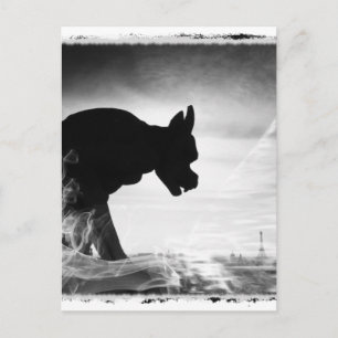 GARGOYLE NOTRE DAME PARIS FRANCE POSTCARD