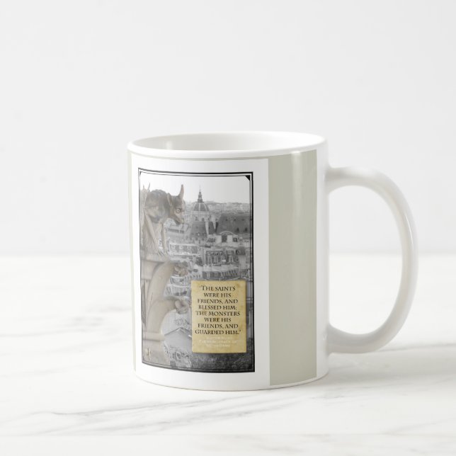 Gargoyle of with quote Hunchback of Notre Dame Coffee Mug (Right)