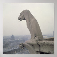 Gargoyle on the balustrade of the Grande