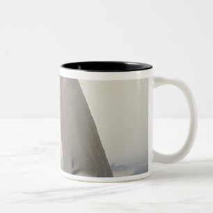 Gargoyle on the balustrade of the Grande Two-Tone Coffee Mug