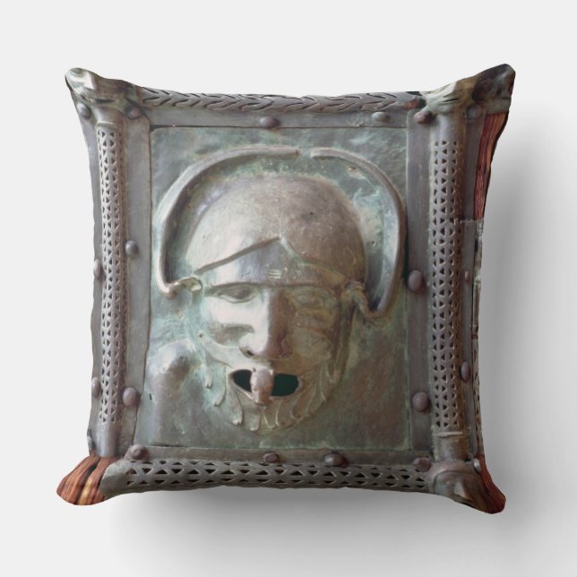 Gargoyle panel from the left door of the portal, 1 cushion (Front)