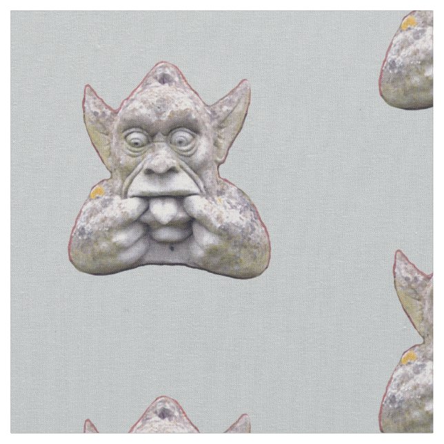 Gargoyle Print Fabric (Close Up)