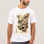 GARGOYLE T-Shirt<br><div class="desc">A fine example of Gothic architecture from a cathedral. A watercolor of a stone gargoyle from the mediaeval period  here in England UK.</div>