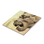 GARGOYLE TILE<br><div class="desc">A fine example of Gothic architecture from a cathedral. A watercolor of a stone gargoyle from the mediaeval period  here in England UK.</div>