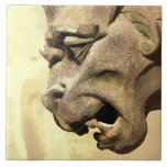 GARGOYLE TILE<br><div class="desc">A fine example of Gothic architecture from a cathedral. A watercolor of a stone gargoyle from the mediaeval period  here in England UK.</div>