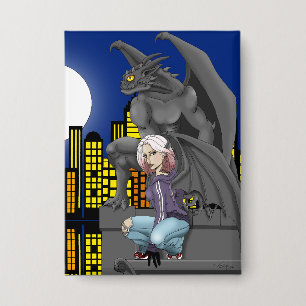 Gargoyle Urban Fantasy Cityscape