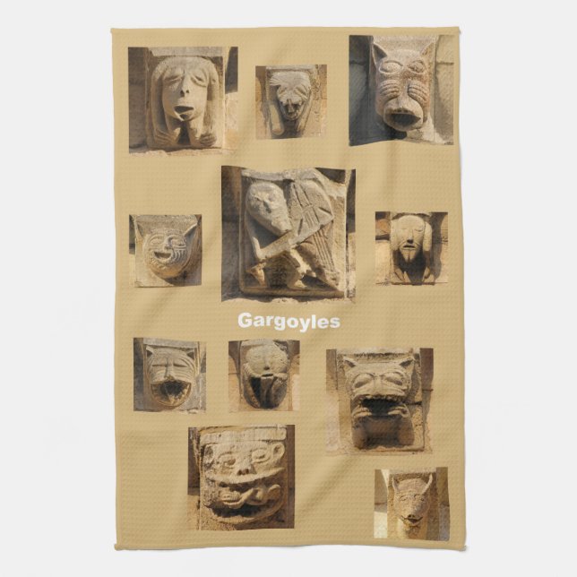Gargoyles kitchen towel (Vertical)