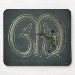 Gargoyles Monogram M Mouse Pad