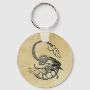 Gargoyles Monogram S Key Ring